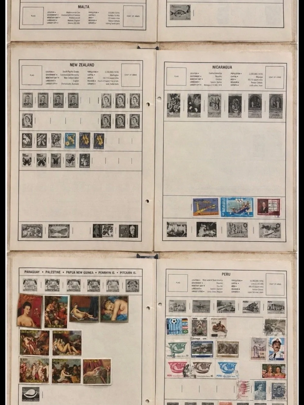 🔥 Vintage Safari World-Wide Stamp Album 1000+ Stamps Canada Germany France 1980🔥 - Picture 16 of 16